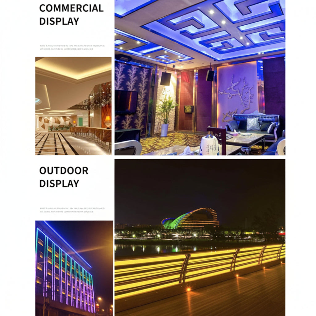 RGB LED Strip Light 5M with Remote Control, Waterproof Color Changing LED Light Kit