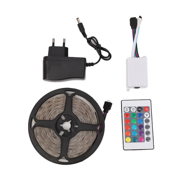RGB LED Strip Light 5M with Remote Control, Waterproof Color Changing LED Light Kit