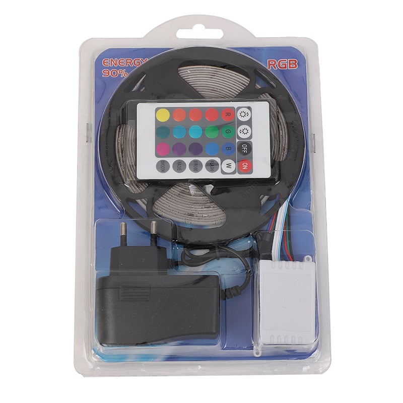 RGB LED Strip Light 5M with Remote Control, Waterproof Color Changing LED Light Kit
