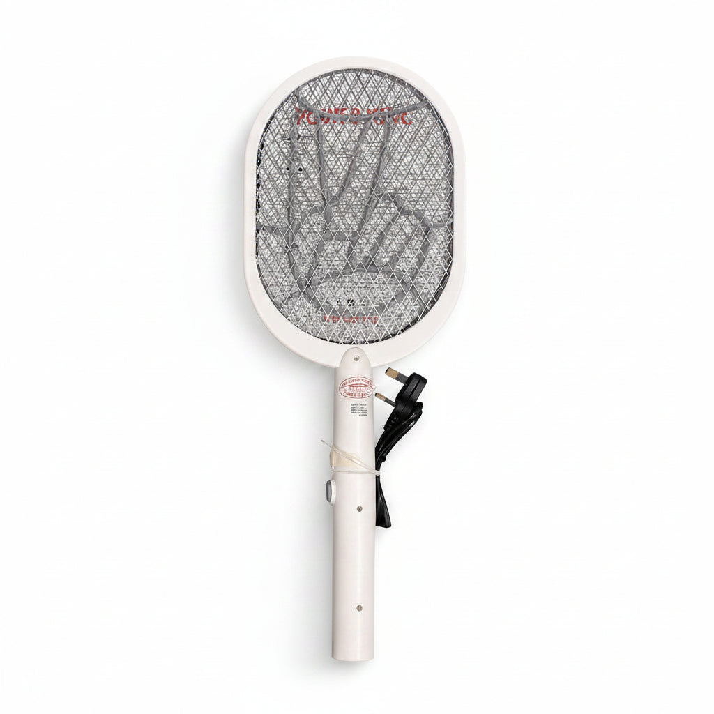 Rechargeable Electric Mosquito Fly Swatter Racket, High Voltage Bug Zapper Killer
