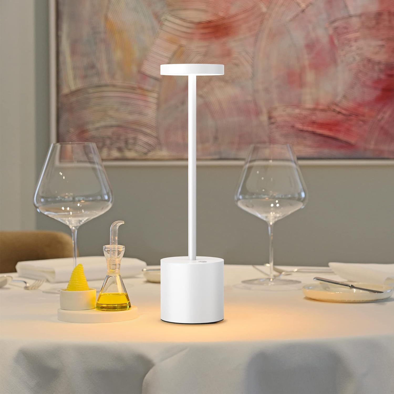 Rechargeable LED Desk Lamp, USB Touch Control Table Lamp with 3 Light Modes