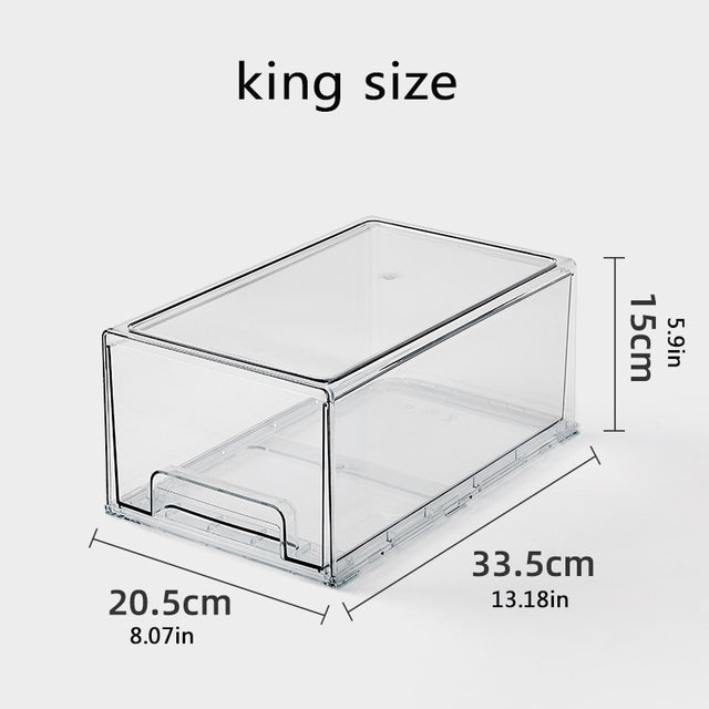Refrigerator Drawer Type Storage Box - Size