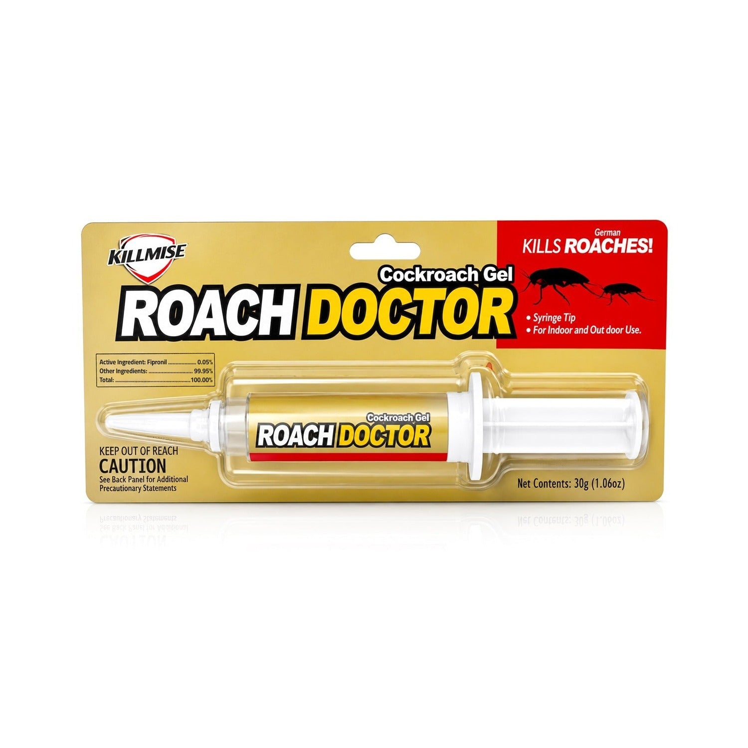 Killmise Roach Doctor cockroach gel packaging on a white background
