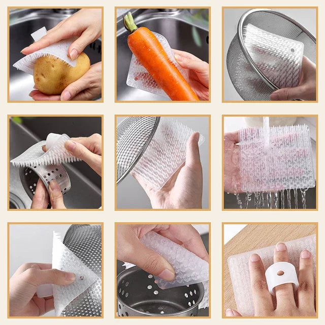 Various uses of the Multifunctional Fruit Vegetable Rubbing Brush