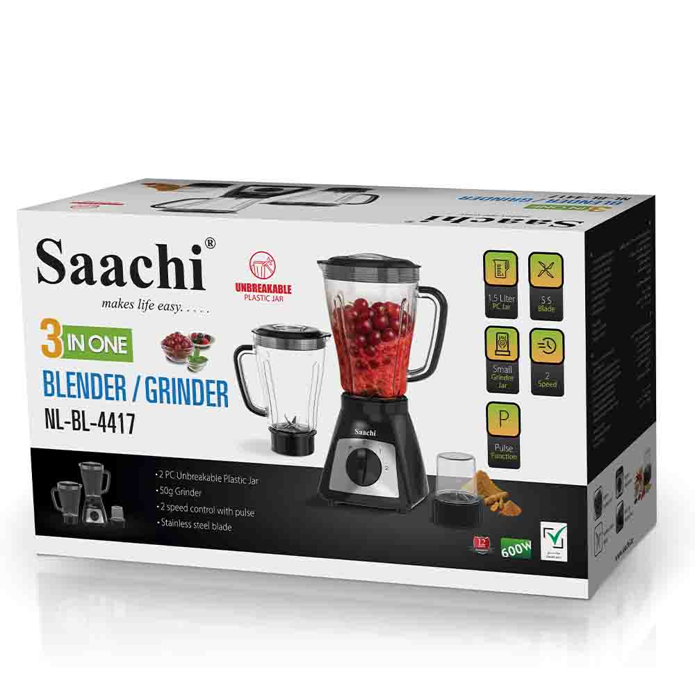 Pack Of Saachi  3-in-1 Blender & Grinder.