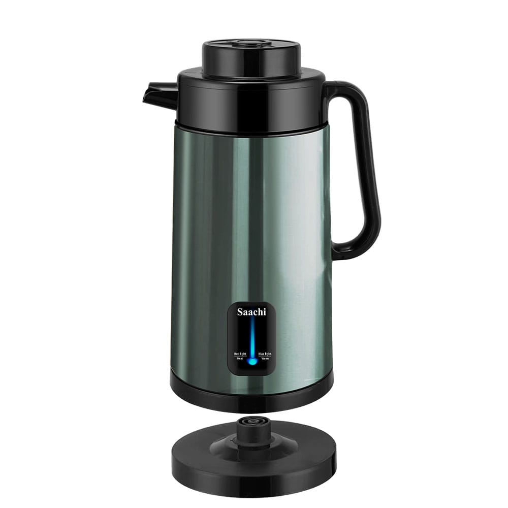 Saachi 3.0 Liters Electric Flask Kettle NL-KT-7771 in Green Color.