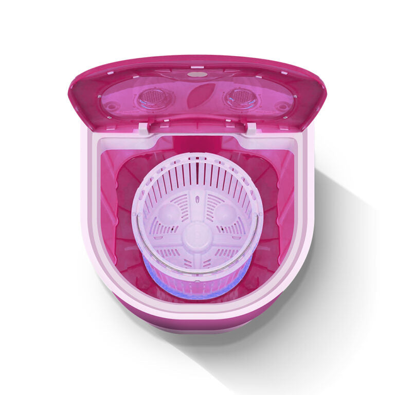 Saachi Single Tub Mini Washing Machine with Spinner & Shoe Brush.