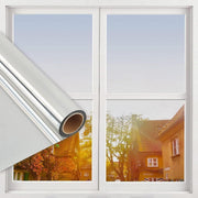 Silver Window Privacy Tint Film.