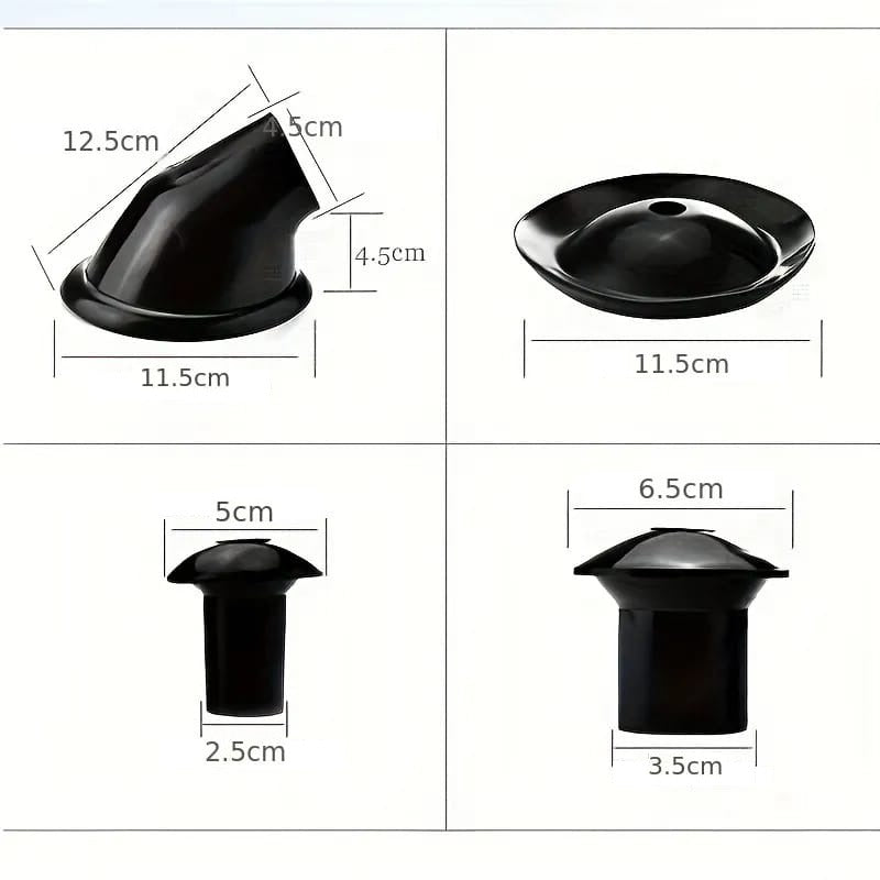 Size Of 4 Suction Cups.