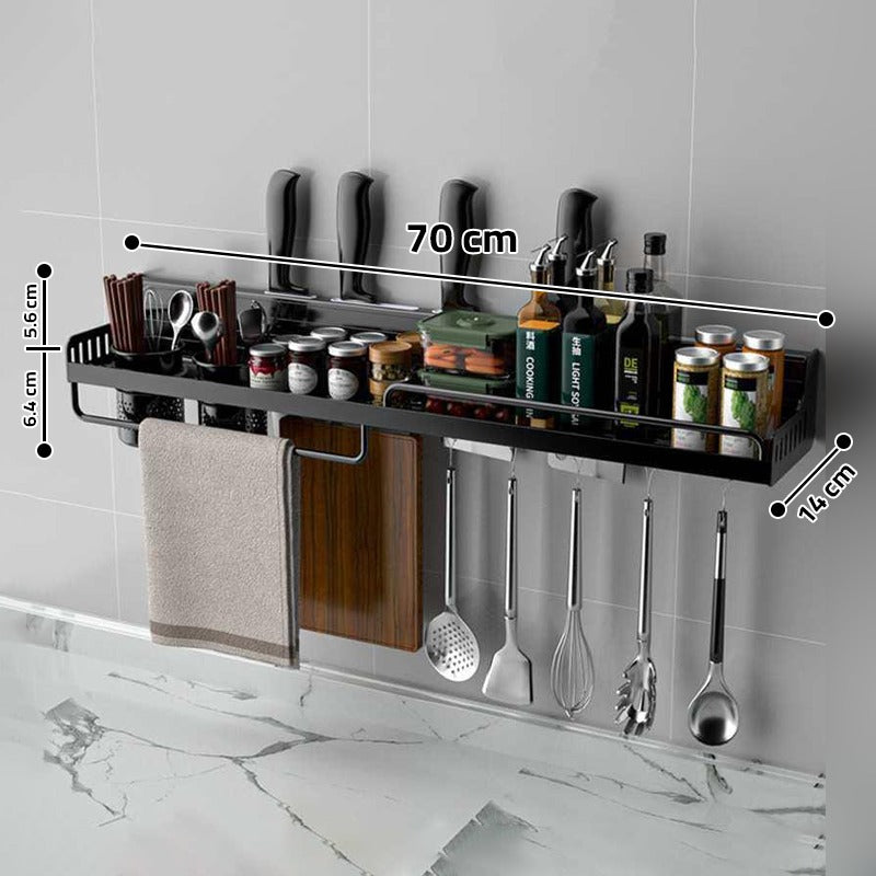 Size Of Wall- Mounted Kitchen Storage Rack.