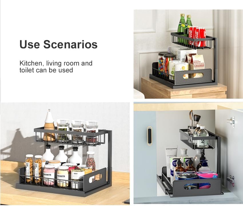 Different usage scenarios of Sliding Storage Rack.