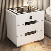 A Smart Bedside Table is Kept On the Side Of Bed.