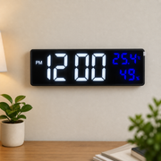Smart Digital Alarm Clock is Attached on a Wall.