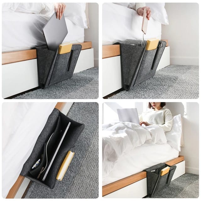 Felt Bedside Storage Bag