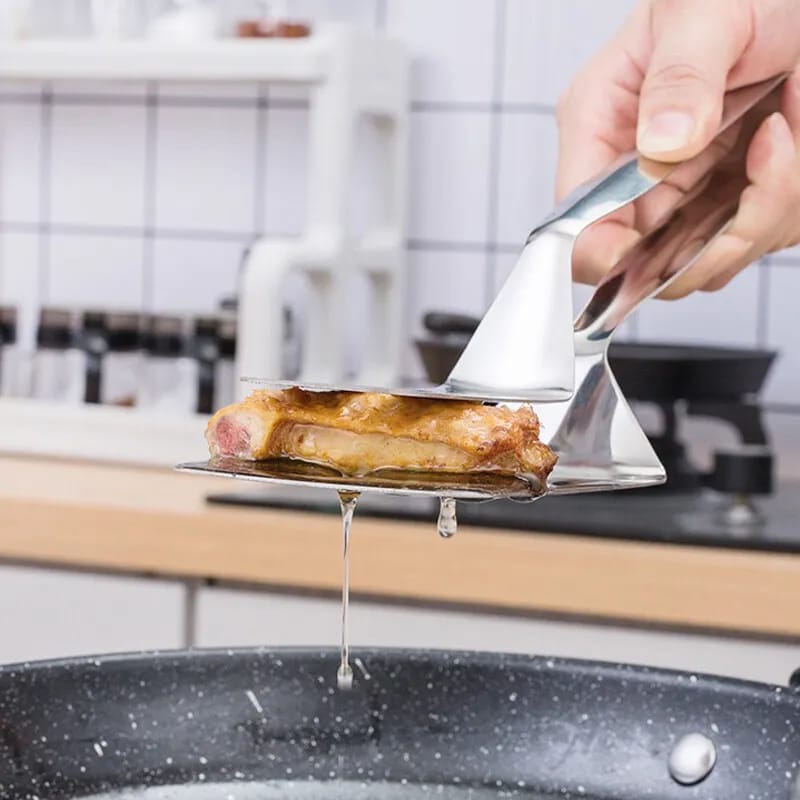 Someone holding something with the help of Stainless Steel Food Tongs
