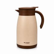 Stainless Steel Vacuum Coffee Pot 1.0L with 'Visby' branding on a white background