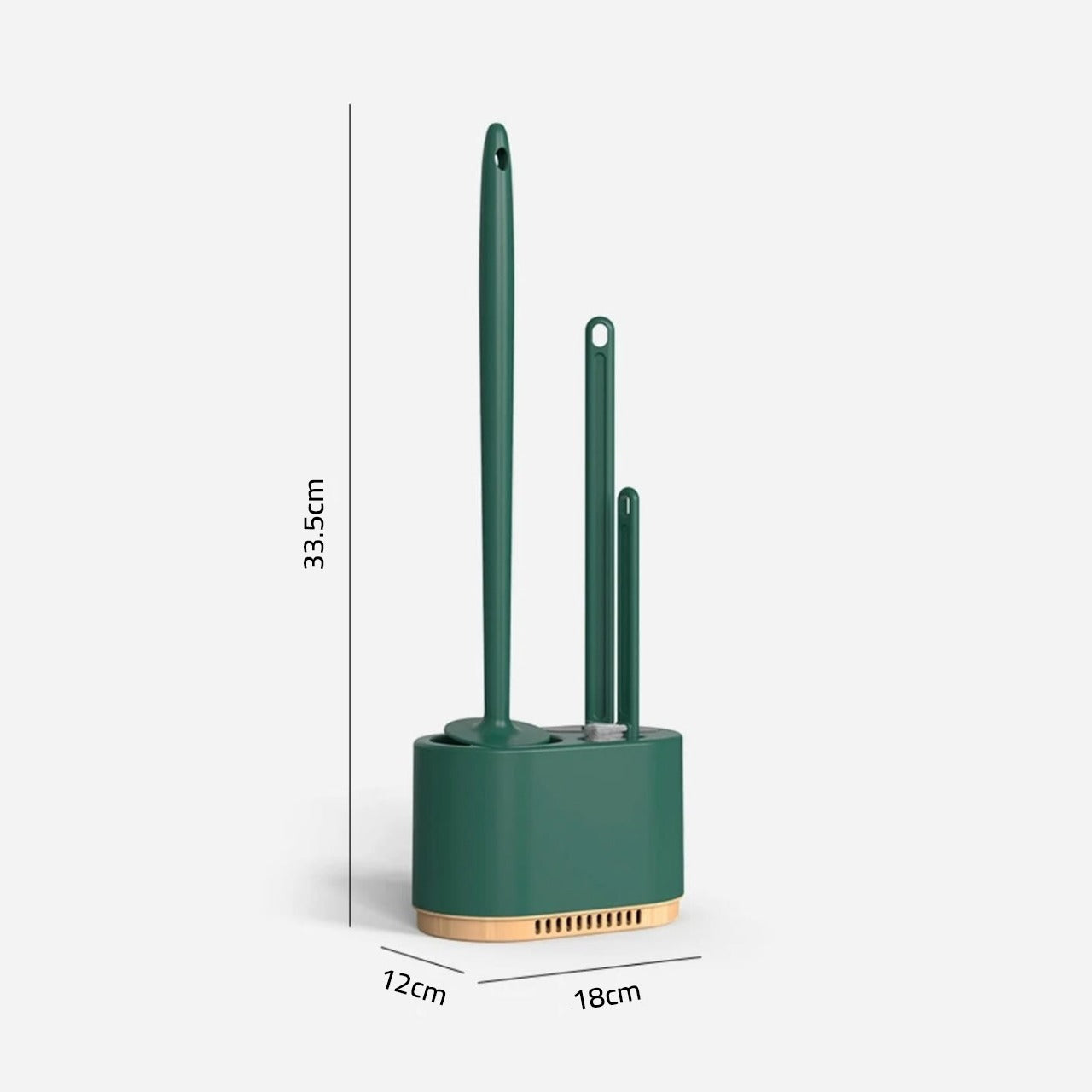 Size Of Toilet Brush and Holder Set.