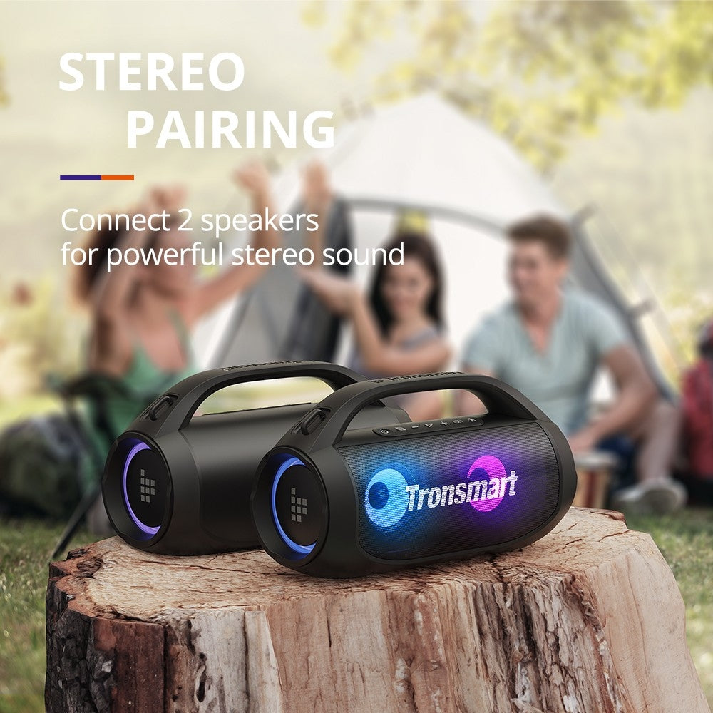 A Group Of Friends Enjoying By Playing Tronsmart Bang SE Portable Party Speaker.
