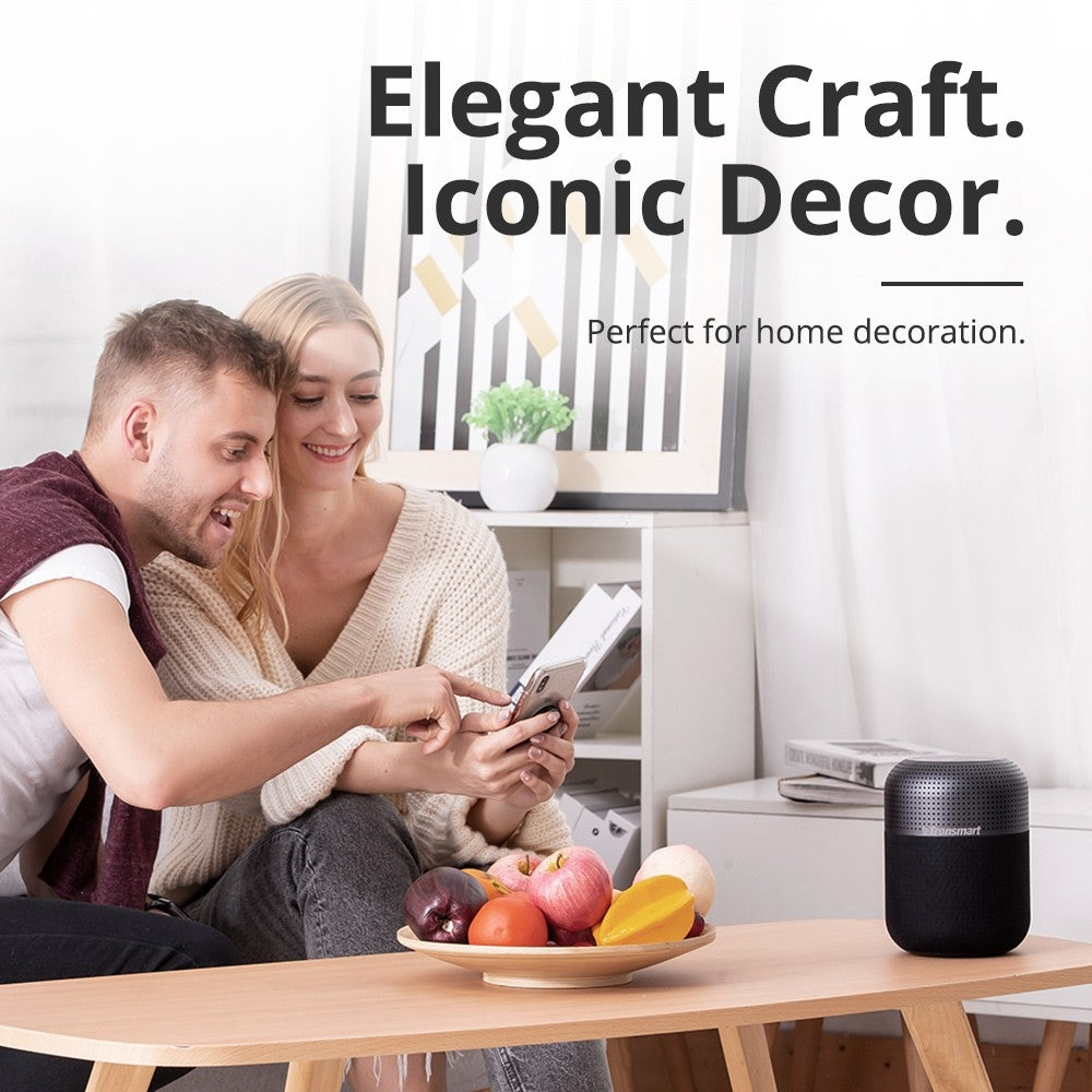 A Couple is Enjoying By Playing Tronsmart Element T6 Max Wireless Speaker.