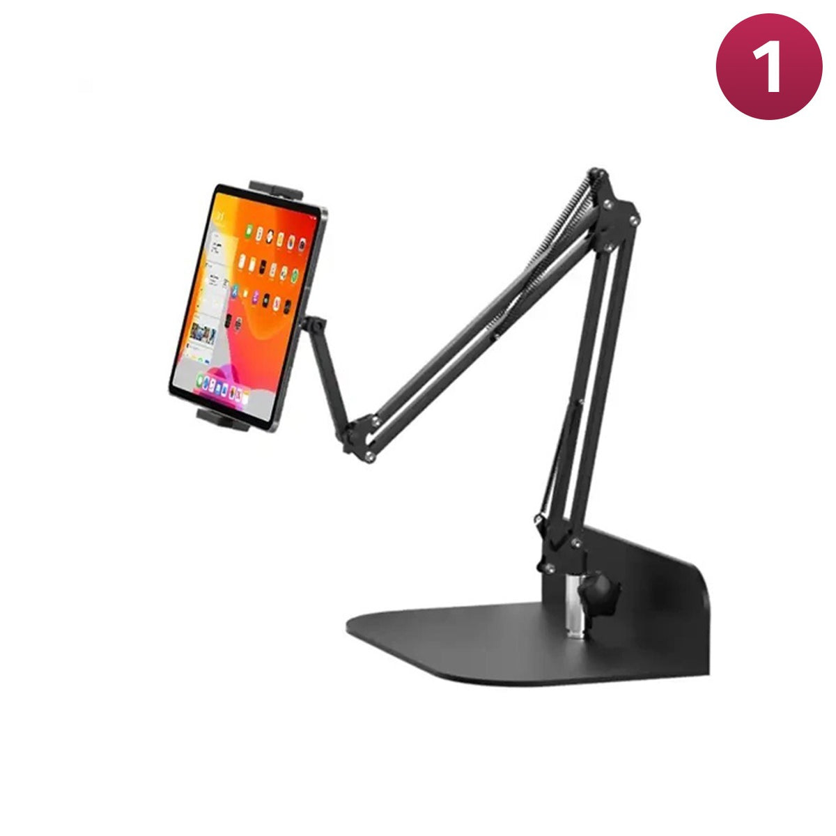 Universal Lazy Mobile Phone Stand Holding Mobile Phone Placed on a Desk.