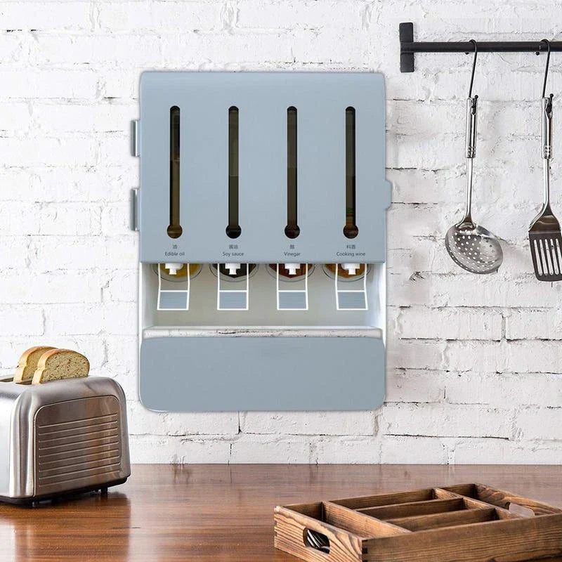 Wall Hanging Spice Rack Seasoning Organizer For Kitchen Cabinet