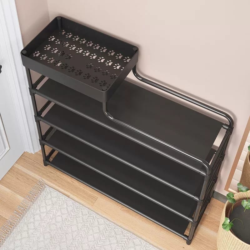 A shoe rack 