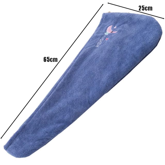 Quick Drying Microfiber Hair Care Towel with Button