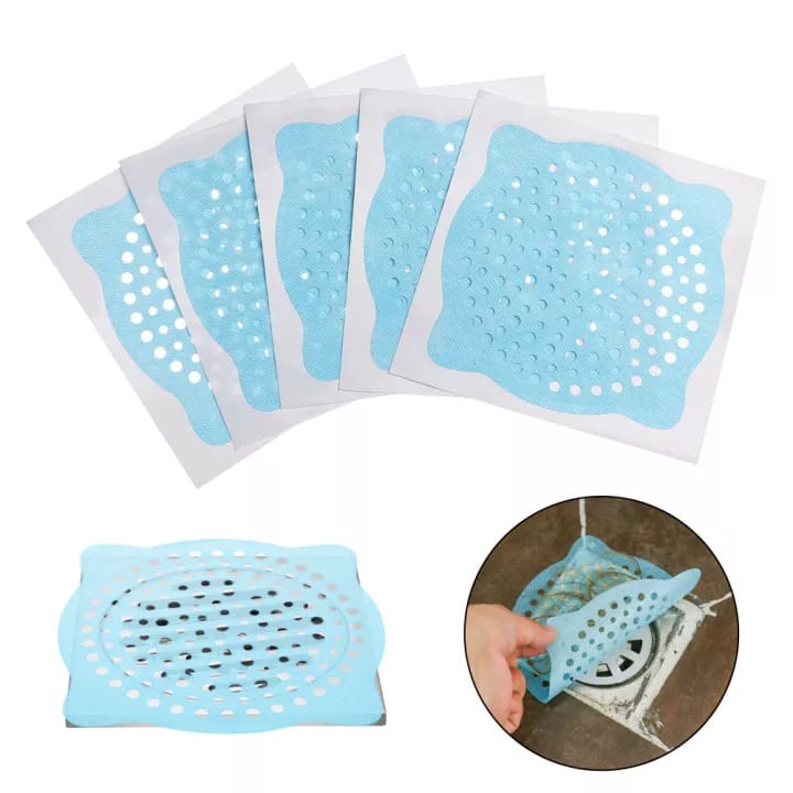 10 Pcs Disposable Sink Drain Filter Stickers - Hair &amp; Debris Catcher