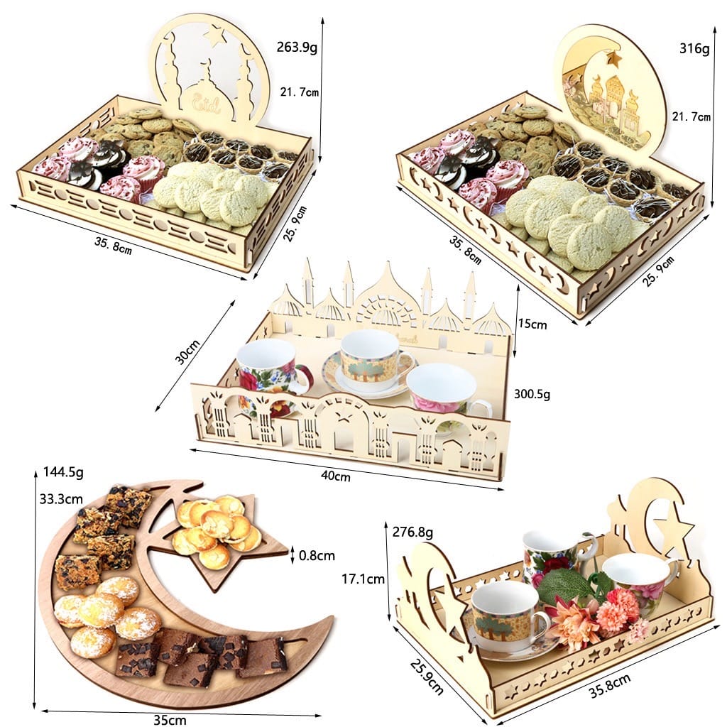 Ramadan Special Decorated Dessert Sweets Tray