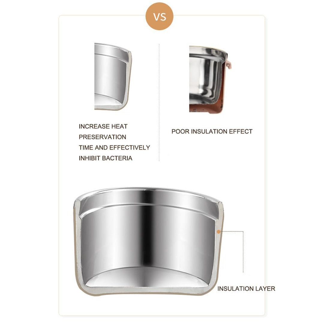 Stainless Steel Thermal Vacuum Insulated Lunch Box Set