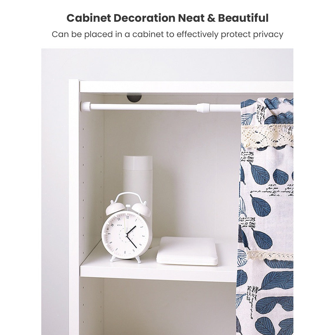 Extendable Hanger Rod, Adjustable Curtain Telescopic Pole Household Hanging Rod