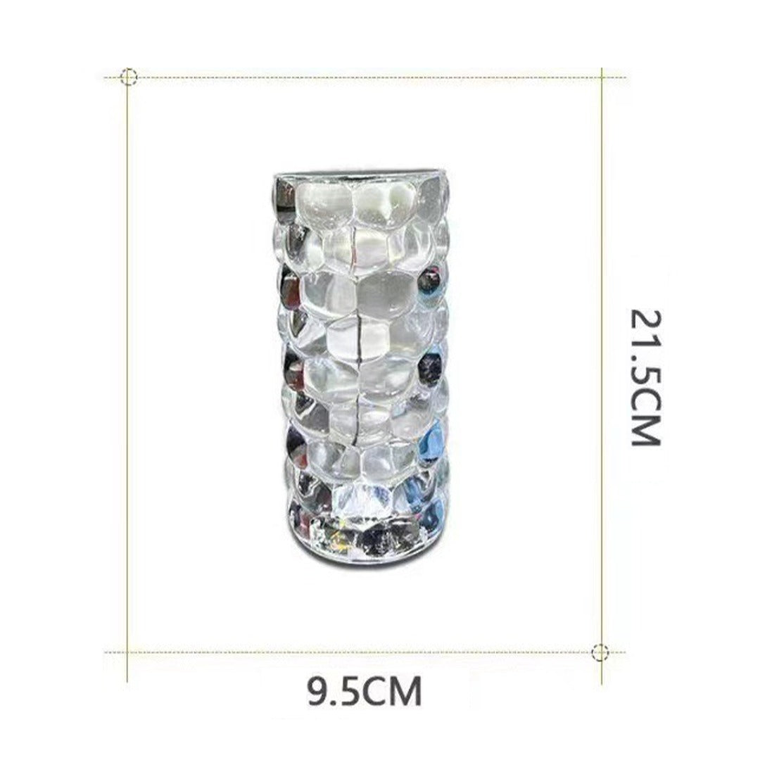 Water Drop Ambient Light Bedside 16 Colors LED Crystal Table Lamp with its size
