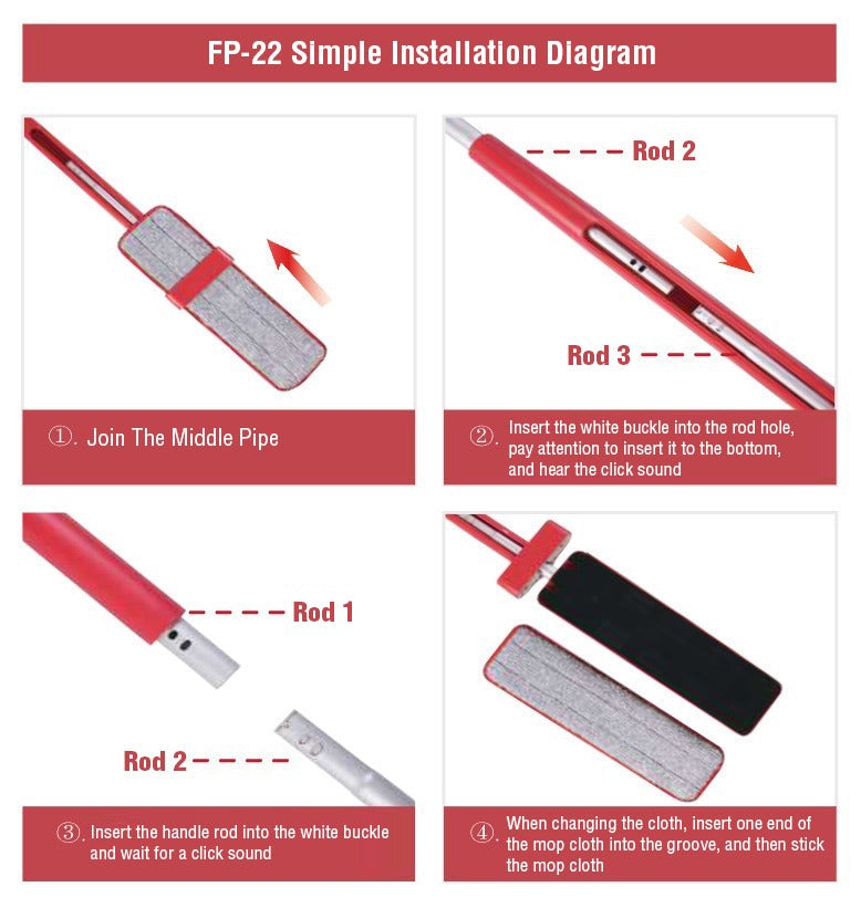 Virtual installation of Hands-Free Spray Mop with Self-Wringing Function