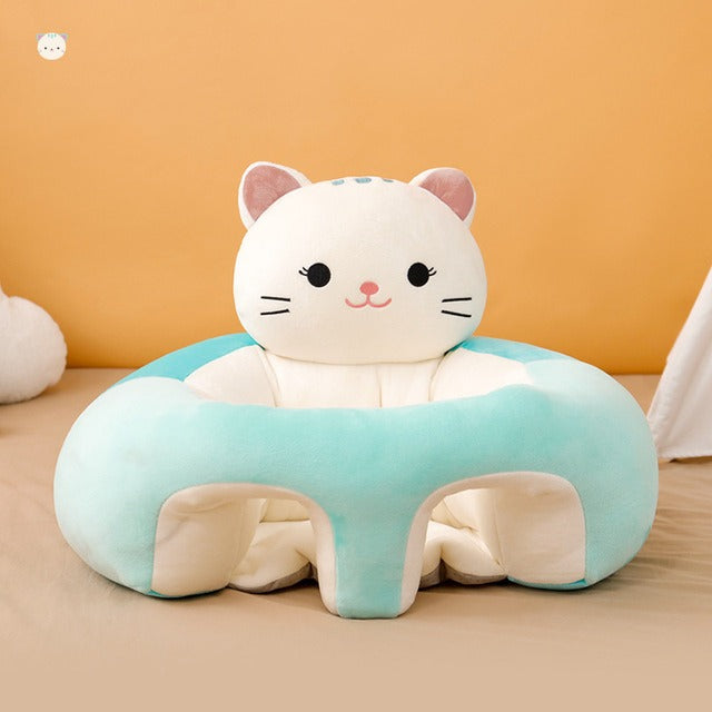 Baby Learning Sitting Support Pillow Chair in light green color