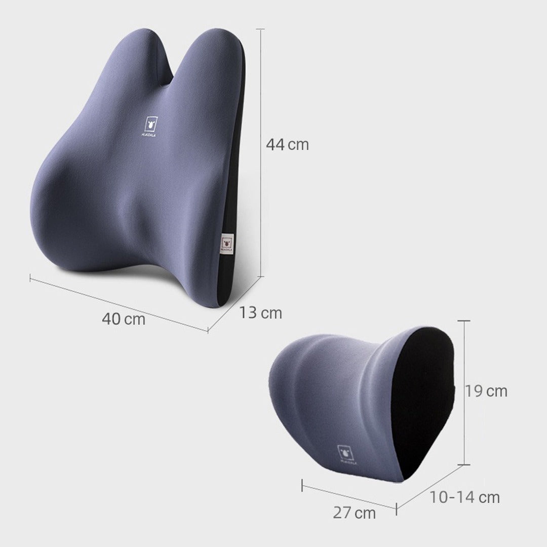 Extra Comfort Memory Foam Car Neck Pillow with its size