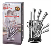8 Pcs/Set Stainless Steel Kitchen Knife Set, Household Rotating Kitchen Tools