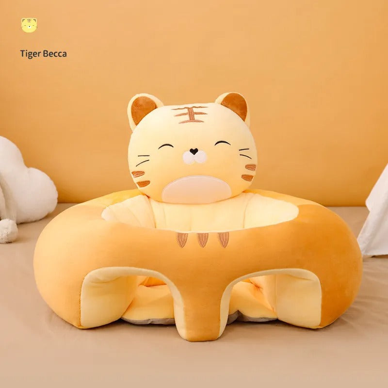 Baby Learning Sitting Support Pillow Chair in Orange color