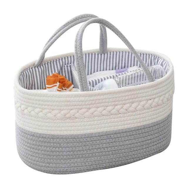 Grey color Nursery Storage Basket 