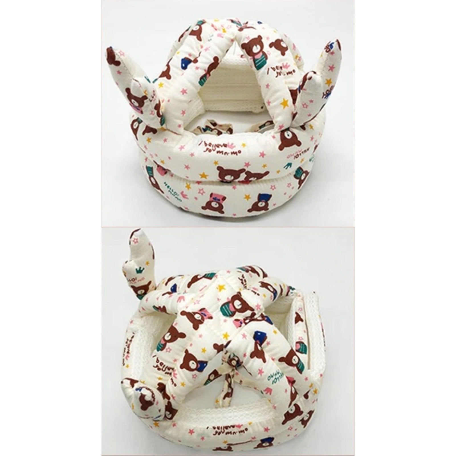 Showcasing Baby Walking Cap in two angles 