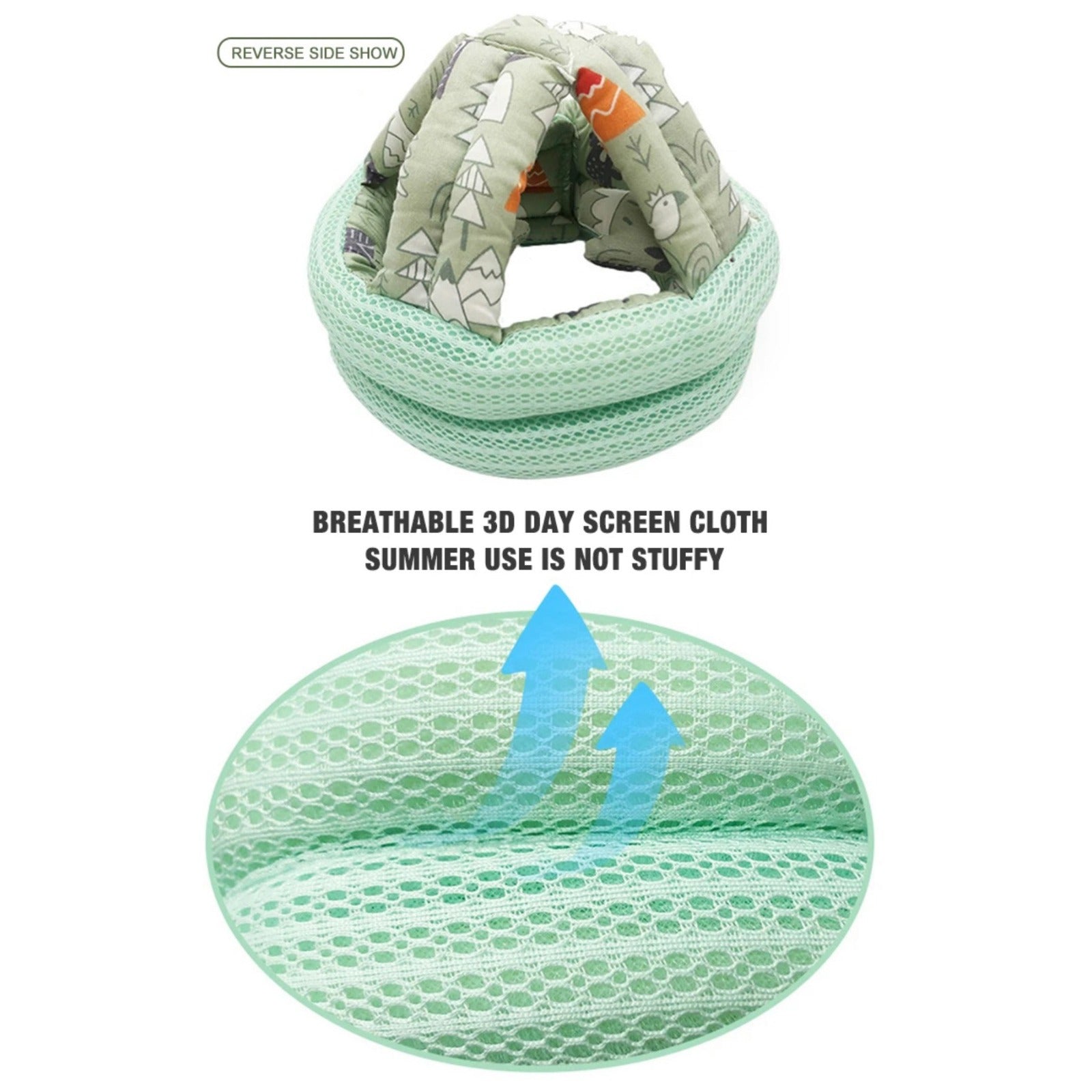 Image showcasing Baby Walking Cap by exposing it's material
