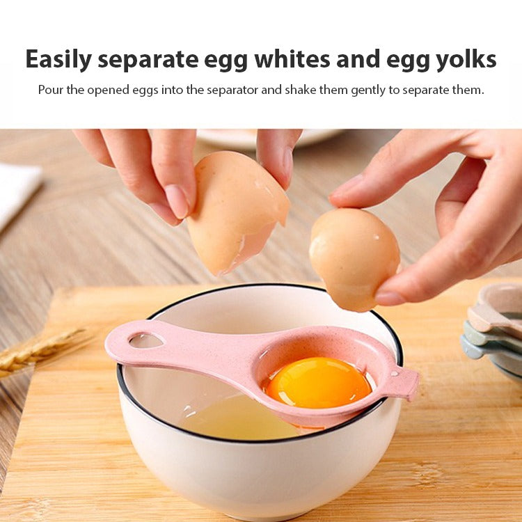 A person separating egg yolk to a bowl using Egg Separator Tool