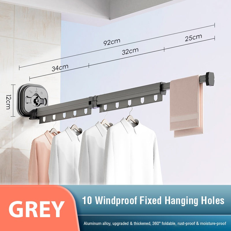 Showcasing 3 times foldable Clothes Drying Rack along with it's size