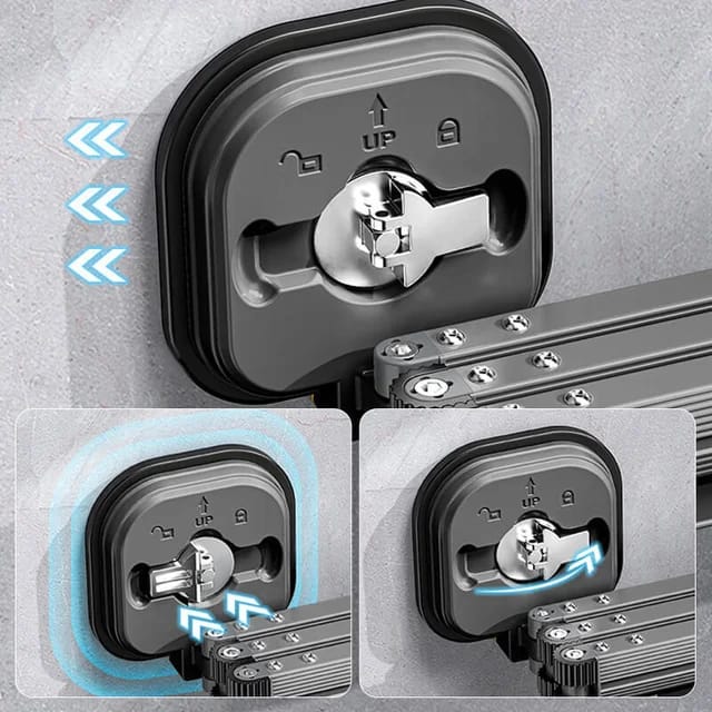 Image displaying the lock feature of Suction Cup in Clothes Drying Rack