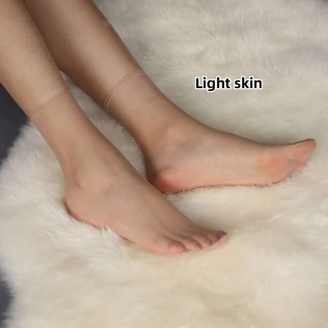 A lady worn Transparent Clear Socks 