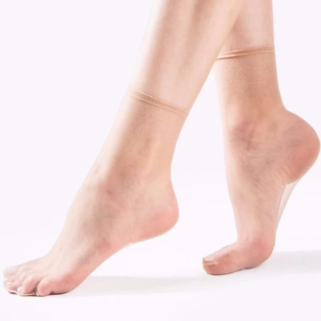 A lady worn Transparent Clear Socks 
