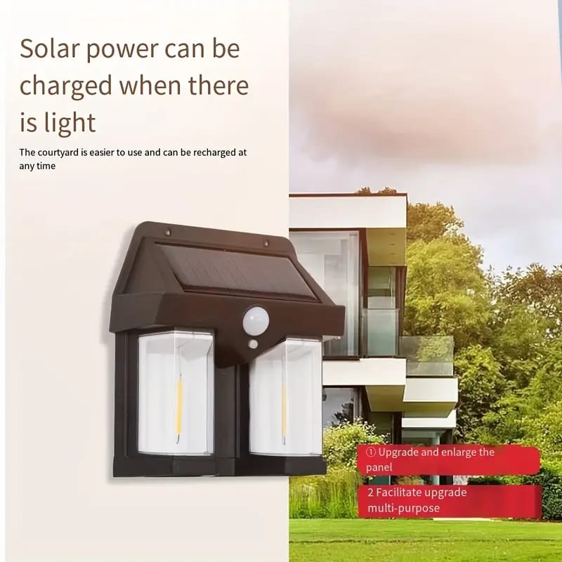 Solar Sensor Light can be charged when there is light