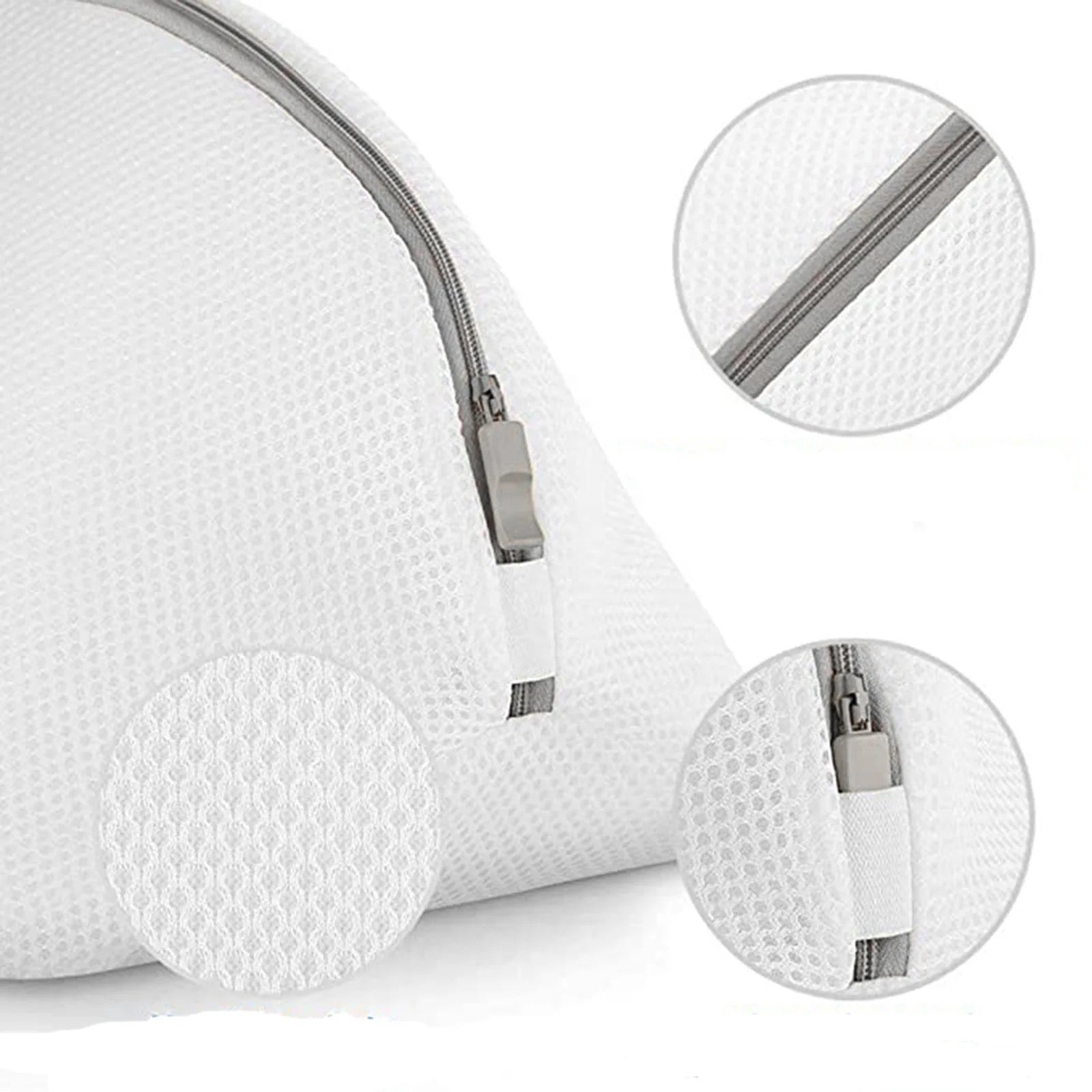 Reusable Shoes Sneakers Washing Mesh Laundry Bag with Zip Closure