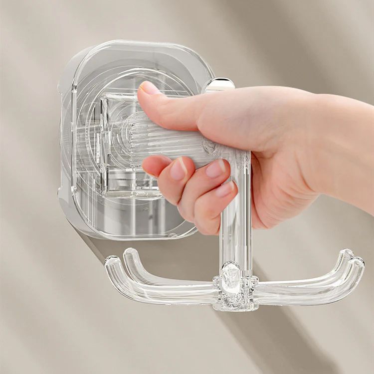 someone is fitting 360° Rotatable Suction Cup Hook