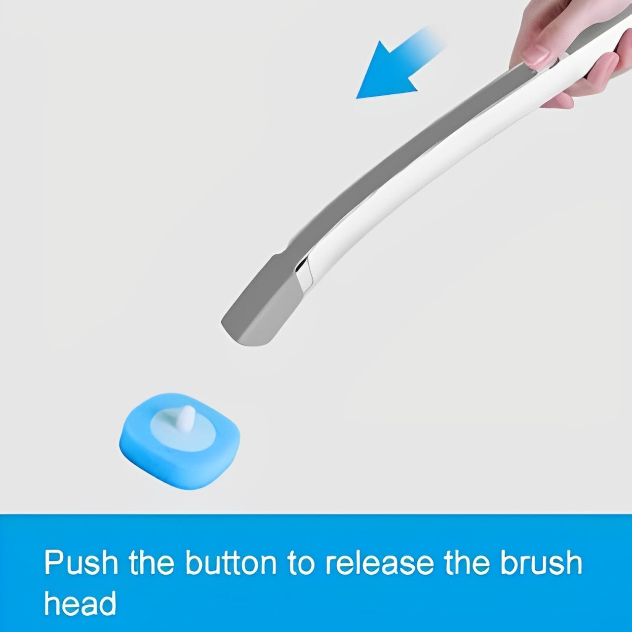 Disposable Head Toilet Cleaning Brush with Long Handle