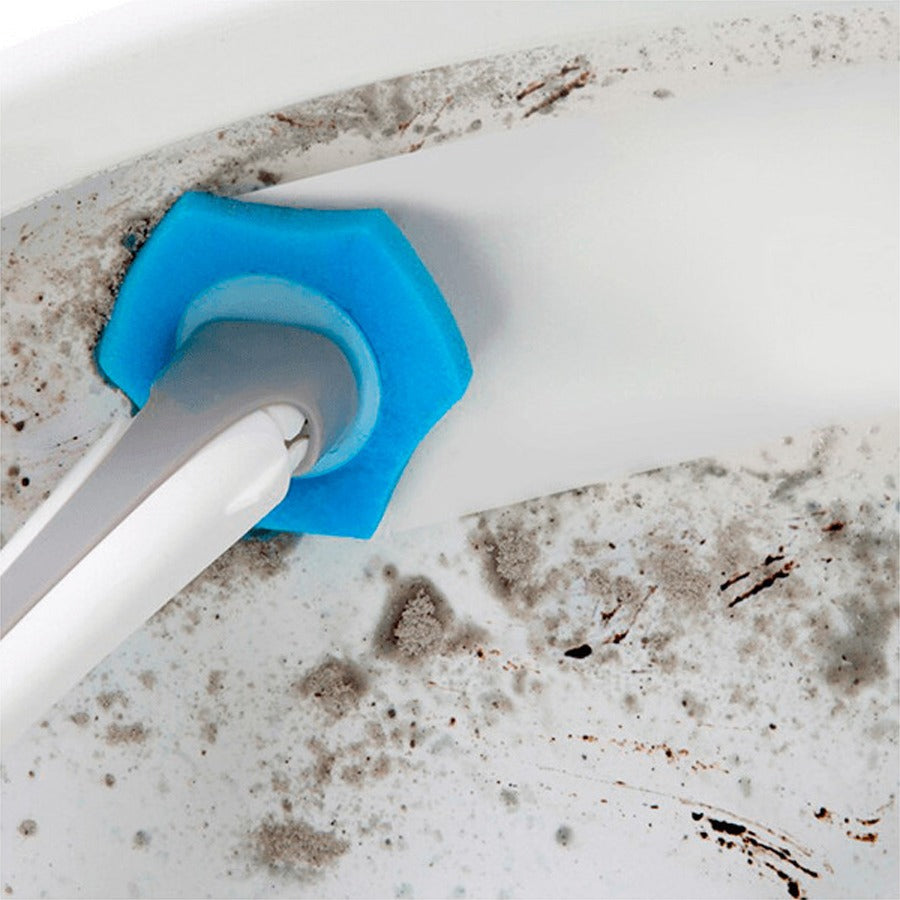 Disposable Head Toilet Cleaning Brush with Long Handle